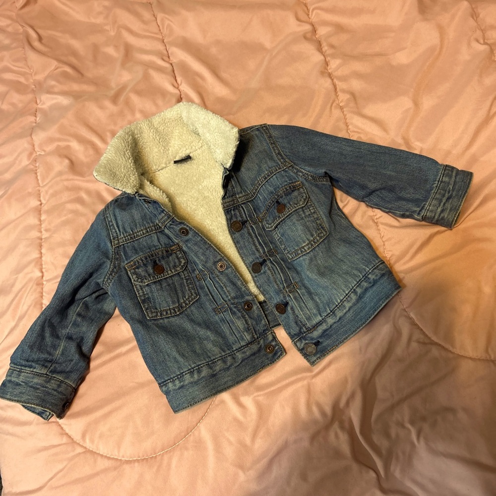 BabyGap Denim jacket with wool lining